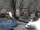 Jeff and Sal, taking pictures of the GSM NP sign