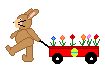 bunny pulling a wagon