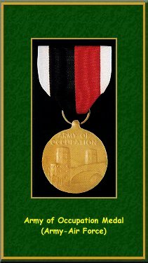 Army of Occupation Medal-Army & Air Force