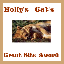 Holly's Great Cat Award