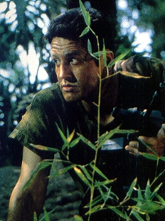 Chakotay's choice of a bush to hide behind was not inspired...(from 'Nemesis')