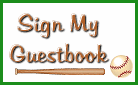 Baseball Sign Guestbook