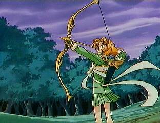 Fuu ready to let loose an arrow