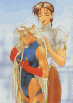 Chun Li fixing Cammy's hair