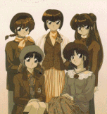 Ranma girls in a antique like look