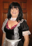 Kimberley in her favorite French Maid Outfit, taken 10/31/08 (Halloween :)