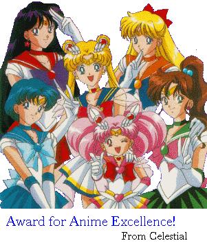 Award for Anime Excellence from Celestial