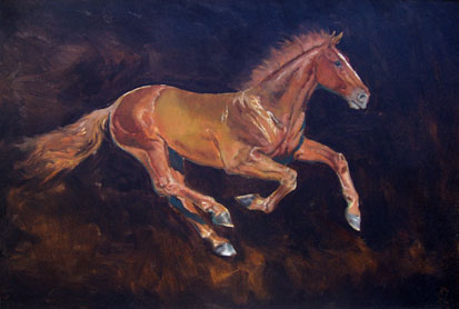 Golden horse