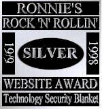 Ronnie's Rock 'N' Rollin' Website Award